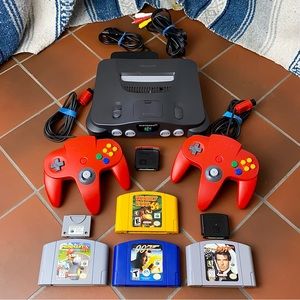 Nintendo 64 Console Bundle Mario Kart Controllers Expansion Pak